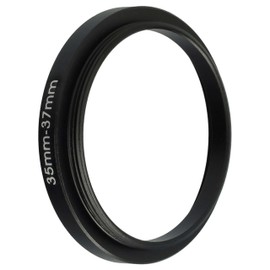 vhbw 35mm to 37mm Step Up Ring Adapter for Camera Lens Filter Adapter Metal Black