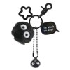 CoolChange Waldgeist Susuwatari Key Ring, Plush Soot Man Keyring, black