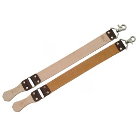 WOODLAND STRAIGHT RAZOR STROP Genuine Leather 19.75" x 1.5" Honing Strap