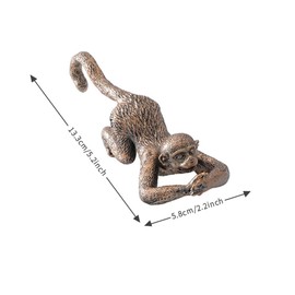 Dsadrwq Resin Hanging Monkey Garden Statue Ornament Decorative Flower Pot Hugger Funny Monkey Statue Plant Pot Decorations