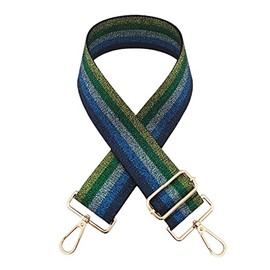 ZOONAI Replacement Belt Stripe Wide Shoulder Bag Strap Adjustable Handbag Purse Strap (Green)