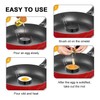 LeeLoon 4 Pack Stainless Steel Egg Ring Molds With Non