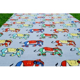 Maviss Homes Beautifuly Designed Dress Making Hand Block Printed Fabric | Indian Cotton Craft Sewing Material Supplies | Fabric For Quilt Making | 5 Yard; Multicolour