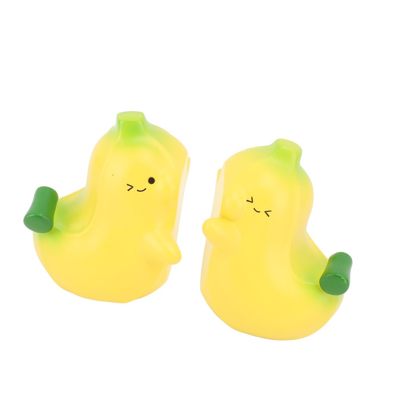 2Pcs Banana Bookend Hugging Bookends Cartoon Resin Bookend Book Stopper