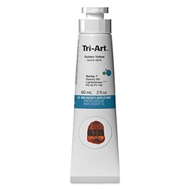 Tri-Art High Viscosity Artist Acrylic - Golden Yellow, 60 ml tube