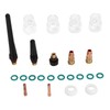 23Pcs TIG Welding Accessory Set Glass Cup Connector Electrode Clamp