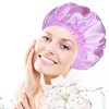 Shower Caps for Women, 4 PCS Elastic and Reusable Bath