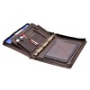 MENZO Leather Writing Case, Document Folder, Genuine Buffalo Leather Folder,