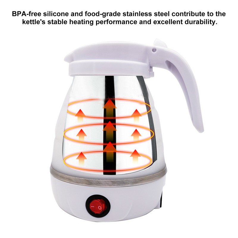 Travel Home Silicone Foldable Kettle Portable Automatic Electric Kettle