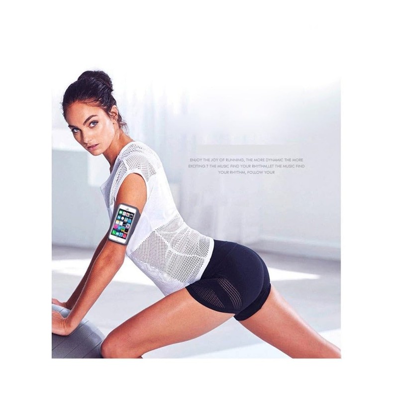 DFV mobile - Professionelle Abdeckung Chinlon-Lycra Armband Sport Laufen Fitness