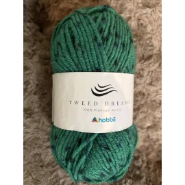 Hobbii TWEED DREAMS - DK WEIGHT 100% ACRYLIC YARN FM HOBBII COLOR 26 EMERALD