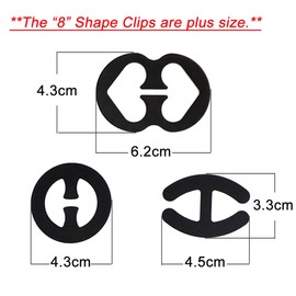 DoHope 9pcs Cleavage Control Bra Strap Clips Converter Hide Bra Straps to Racerback