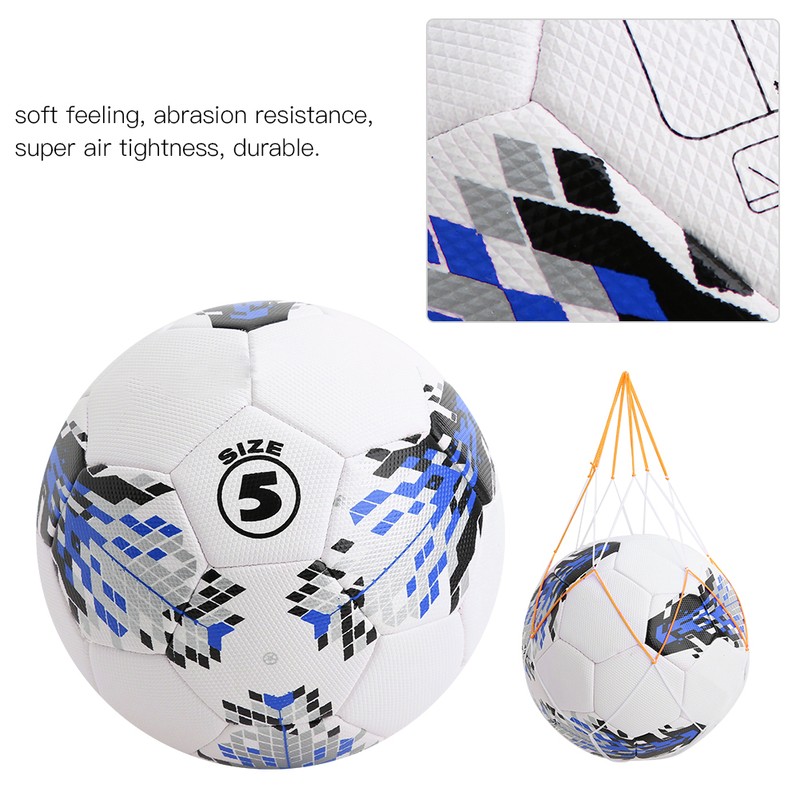 PU Size 5 Adult Game Football Scooer Ball Training Sport