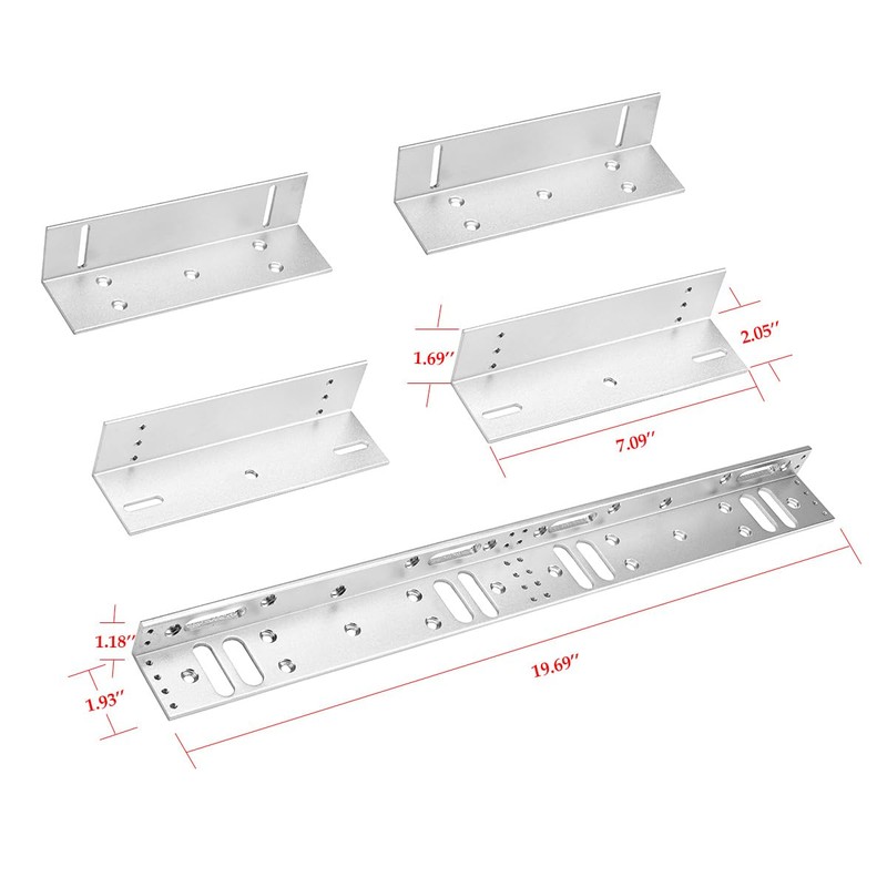 Z and L Bracket for Dual Door Magnetic Lock 600lbs