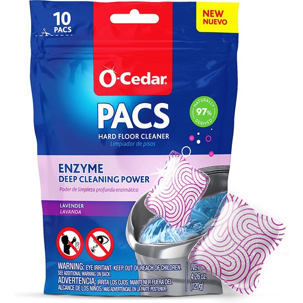 PACS Hard Floor Cleaner, Lavender Scent 10 Count (1-Pack) |