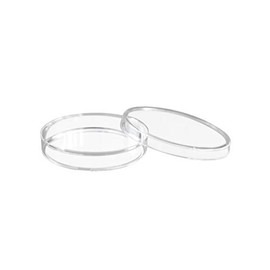 EISCO Disposable Petri Dish with Lid - Sterile - 35x15mm - Polystyrene - Triple Vented - Transparent