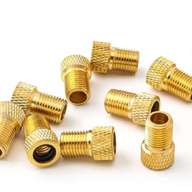 Presta Valve Adapter - Easily Convert Your Bike Tire Valve from Presta to Schrader (6 Pack)