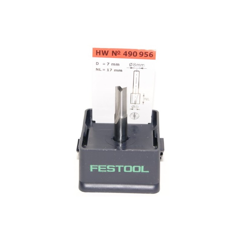 Festool 490956 Strait/Mortise Bit Hw 7X17mm, 490956