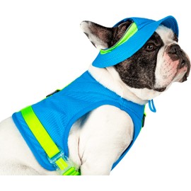 Canada Pooch Cooling Dog Sun Hat - Evaporative Cooling Dog Cap with Breathable Mesh Material for Hot Days, Adjustable Cooling Hat for Dogs Great for Dogs