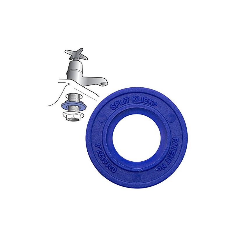 Split Klick SK21502 15mm/Universal Centralising Washer Tap Locating, Blue **