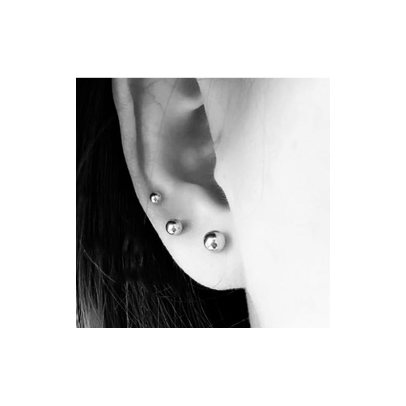 3mm stainless steel stud earrings | Small round studs