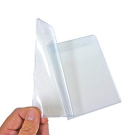 (4546-9006) Clear Vinyl Cover [Soft] Insurance Card Size Vinyl Cover for Books 1 Piece Soft Cover Book Cover File Cover Clear Cover Book & Card Holder