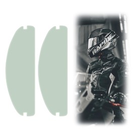 2 Pcs Anti-Fog Film for Motorcycle Helmet,for Pinlock Visor Insert Anti Fog for Helmet Visor Film Universal Protective Clear Suitable for All Non-fixed Open-Face and Full-Face Helmets