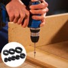 Luabue 8Pcs Drill Bit Depth Stop Collar Ring Positioner Locator