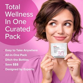 GNC: 30+ Vitapak Program for Women, 30 Day Supply, Multivitamin with Stress Support & Cell Protection Complex, Edible Healthcare Supplement