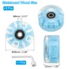 PATIKIL Roller Skate Wheels Set,8 Pack 58mm 82A Light Up