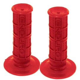 Emgo 42-24624 Enduro Style Grips Red