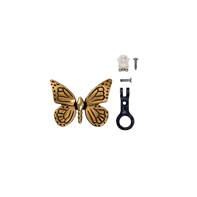 Monarch Butterfly Doorbell Ringer - Brass/Bronze