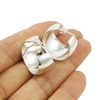 925 Silver Polished Circle Hoop Earrings