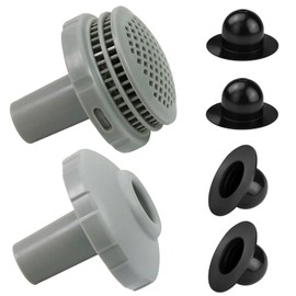 Above Ground Swimming Pool Parts Kit Replacement intex pool filter Pool Water Jet Connector Kit with 1.25" Outlet Pool Filter & Inlet Nozzle and Pool Plug Stopper for Intex/Coleman/Bestway