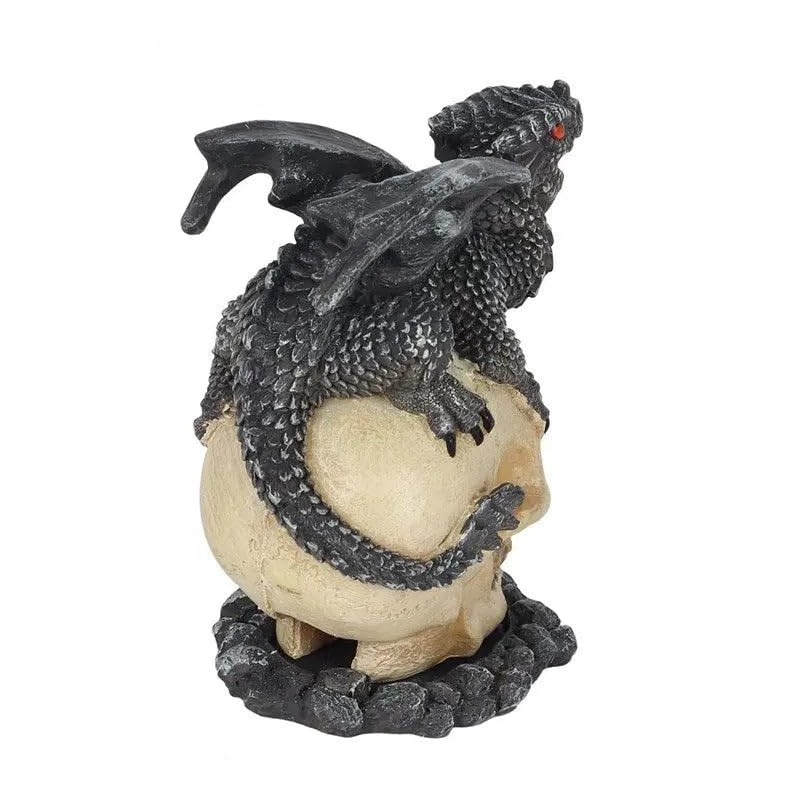 Incense Cone Burner | Black Dragon & Skull By Ann