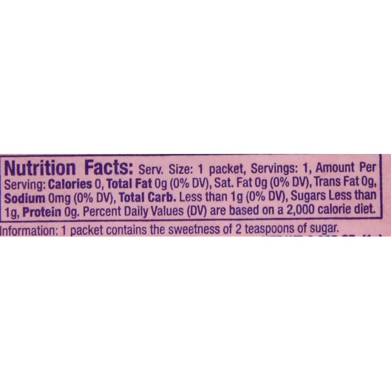 N'Joy Zero Calorie Sweetener | Pink Saccharin Packets | 2000