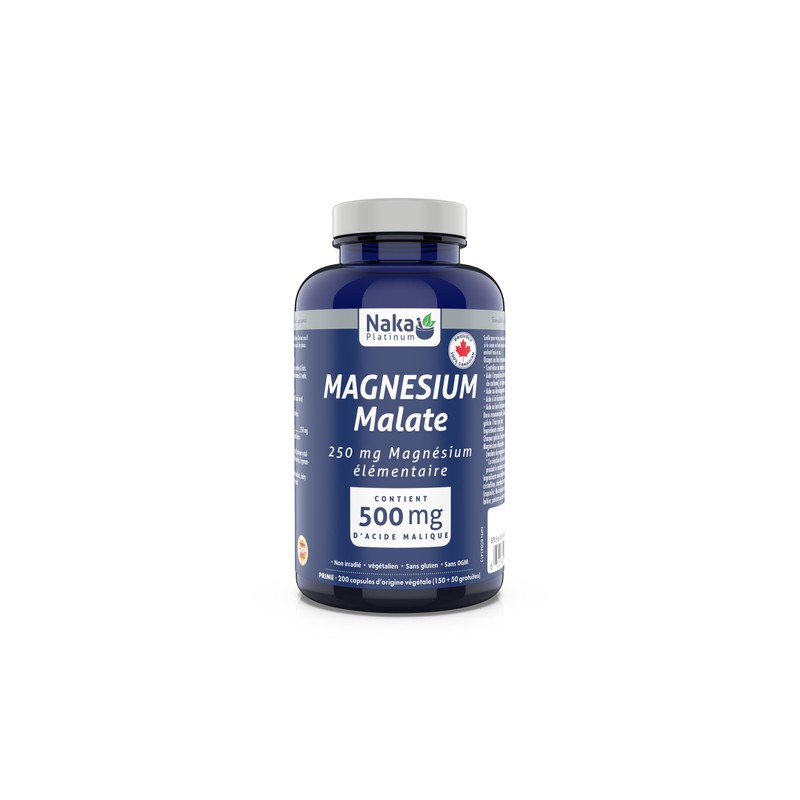 NAKA Naka Platinum MAGNESIUM MALATE 250 Of Elemental Magnesium Per