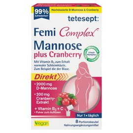 tetesept 테테셉트 여성용 방광 케어 만노스 2000mg 8개입 tetesept Women's Bladder Care Mannose 2000mg 8 pieces