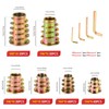 GAGIRA 170PCS Threaded Inserts Nuts Assortment Kit, M4/M5/M6/M8 Threaded Wood