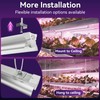 Elaruslux 6 Pack 4FT Plant Grow Light,T8 Pinkish White Full