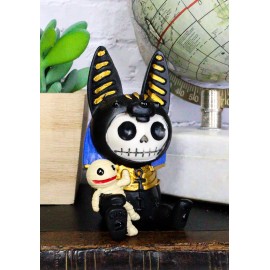 Summit Egyptian Furrybones Anubis Figurine Small 3.5" Furry Bones Skeleton Decor Statue