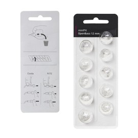 Hearing Aid Domes for Oticon Replacements, Oticon Minifit Open Bass Vent Domes (12 mm/2 Packs）, Universal Domes for Oticon Hearing Aid Supplies.