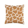 Giraffe animal print pattern Throw Pillow