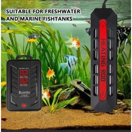 Buinto Aquarium Heater, 1200W Fish Tank Heater, Double Tube Heating 160 Gal