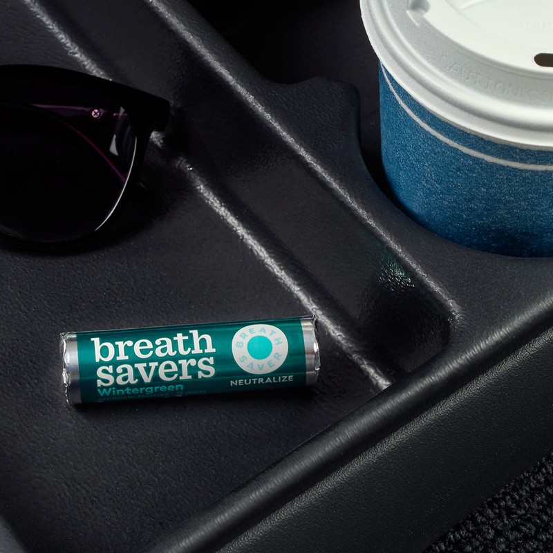 BREATH SAVERS Wintergreen Flavored Sugar Free Breath Mints Rolls, 0.75