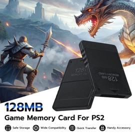 Wigearss Gaming Memory Card 128 MB High Speed for PS2 / PS2 Slim Console