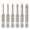 6 Pcs Slotted Screwdriver Bit Set Magnetic Flat Head Bits