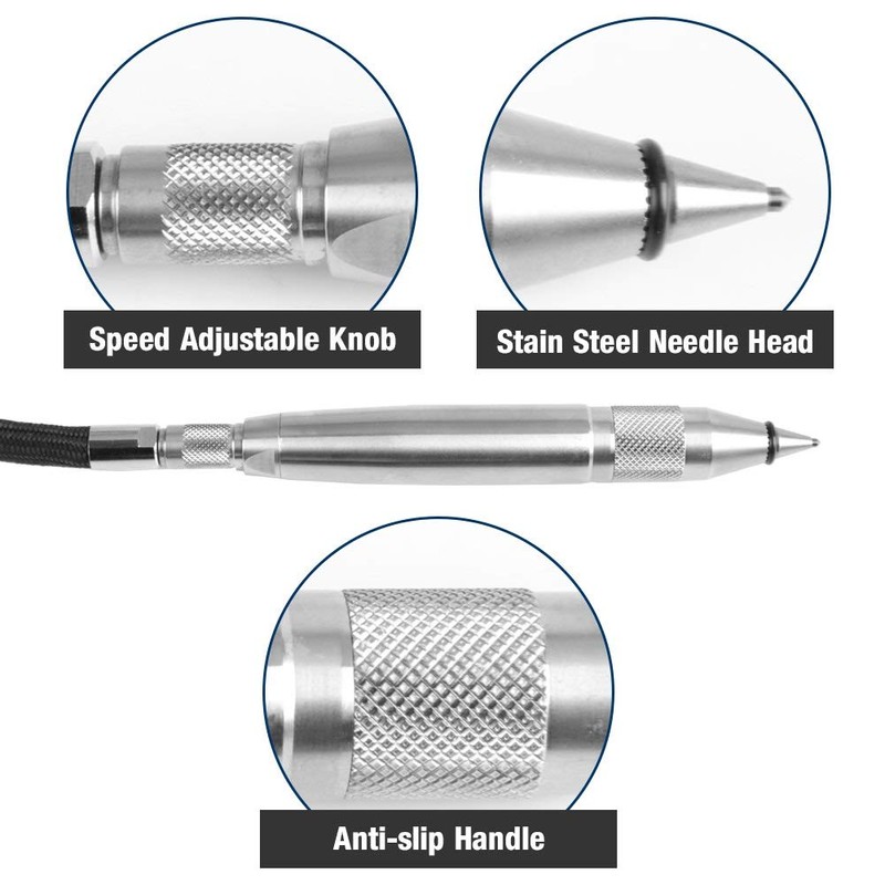 Jadeshay Pneumatic Engraving Pen, Compressed Air Engraving Pen, Pneumatic Air