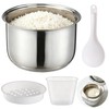 Rice Cooker Replacement Pot, 304 Stainless Steel Inner Pot for