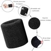 IMAGERIO 6 Pieces Sweatband Set Sports Headband Wristband Set, Moisture